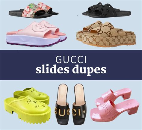 dupe gucci slides for men|Gucci slides knock off.